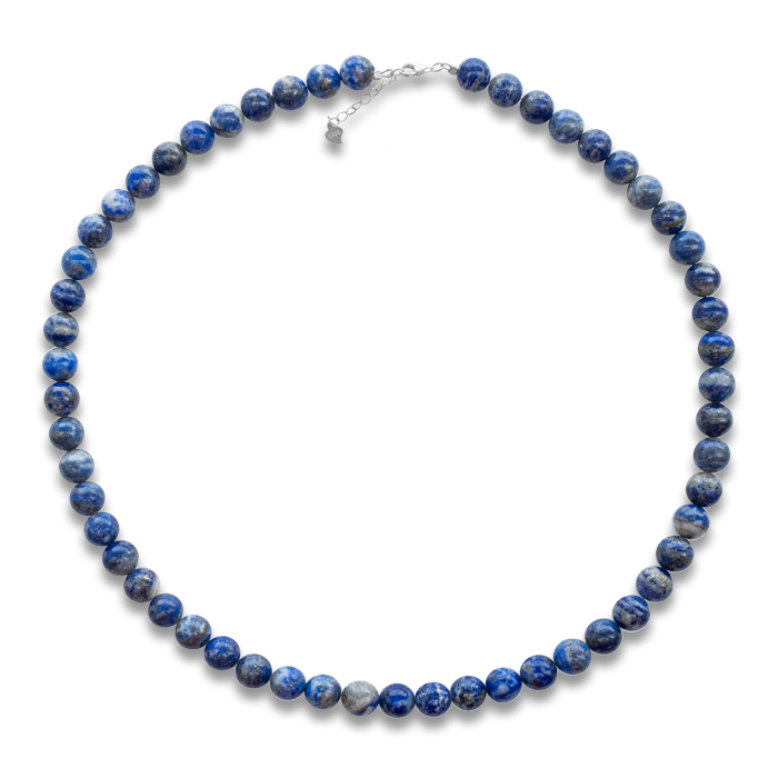 Lapislazuli-Perlenkette «Geborgenheit» ‎⌀ 8.0 mm – 45 cm