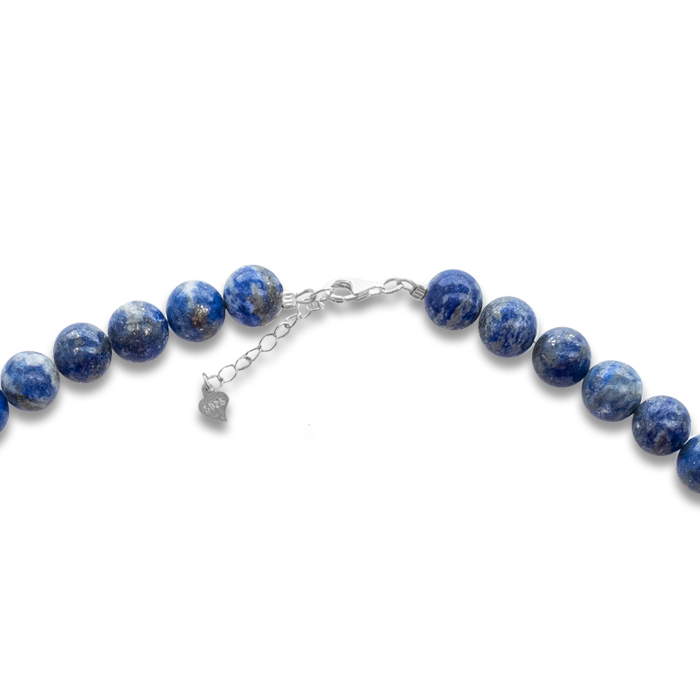 Lapislazuli-Perlenkette «Geborgenheit» ‎⌀ 8.0 mm – 45 cm